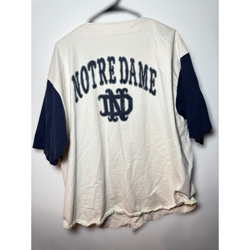 Vintage MV Sport Notre Dame College Fighting Irish‎ Baseball Men's Jersey XXL